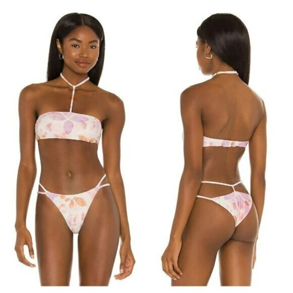 House of Harlow 1960 xREVOLVE Kodi Top and Bottom - 70s Watercolor Multi